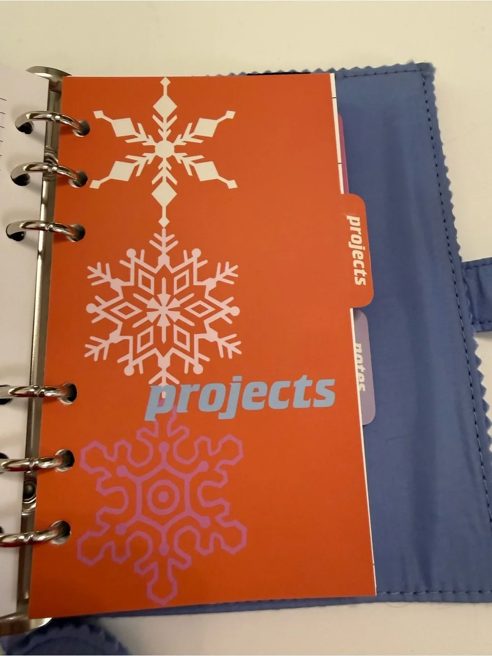 GAP Girls Soft Blue Fabric Cover Agenda, Project and Calendar Notebook
